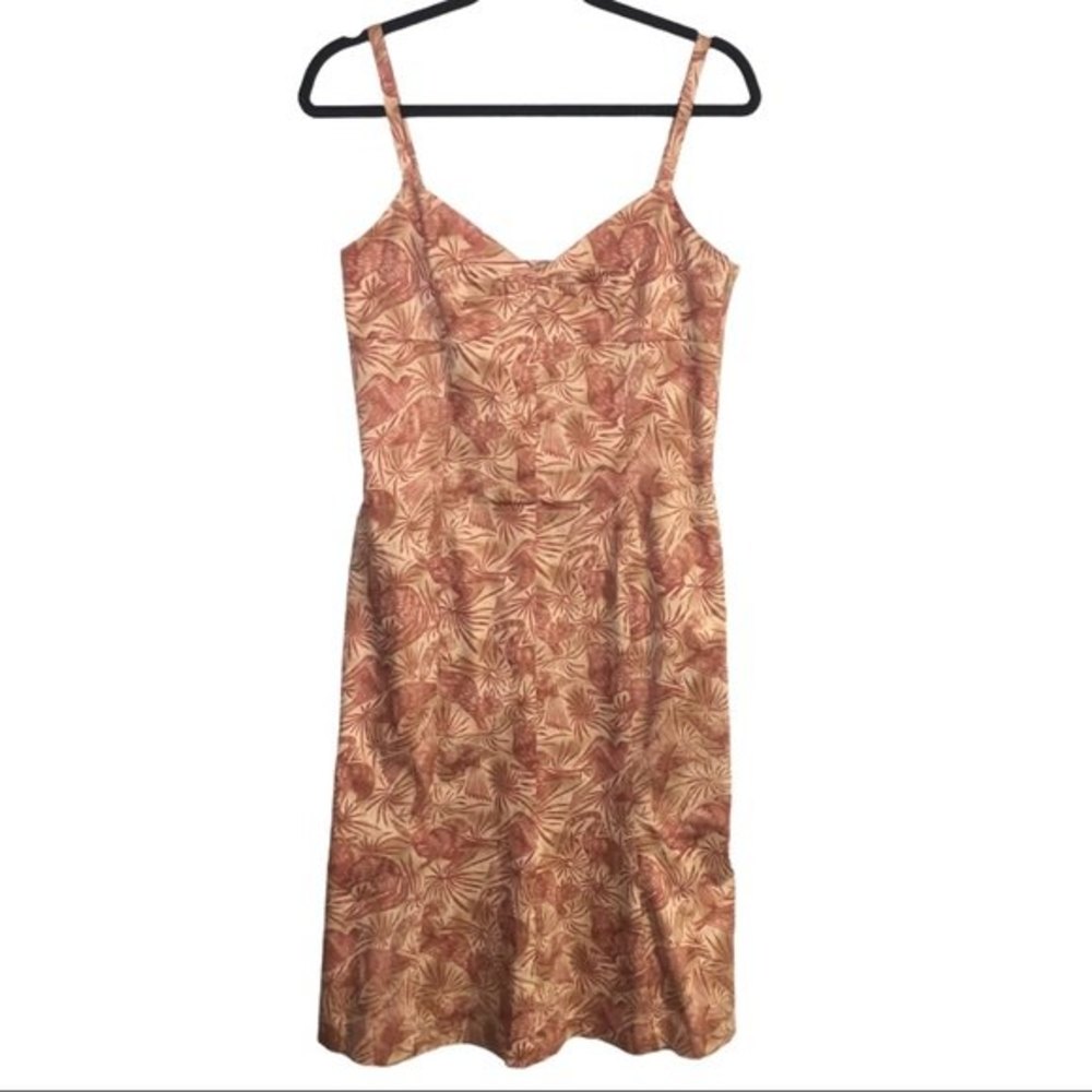 Peruvian Connection Animal Print Abstract‎ Dress Size 10 Pima Cotton